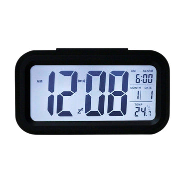 Optically Controlled Digital Alarm Clock – LED Display with Automatic Sensor Backlight & Liquid Crystal Technology